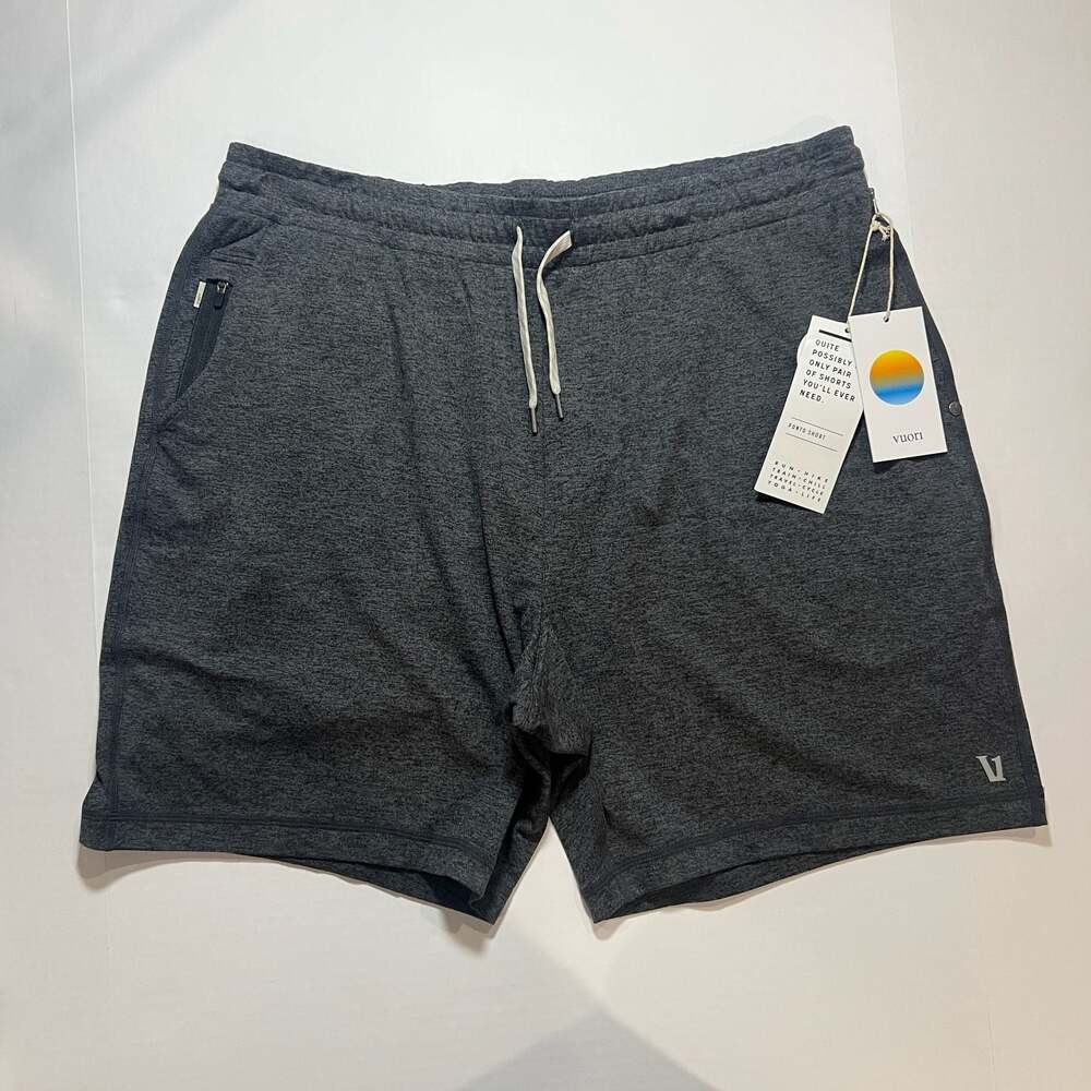 NWT Vuori Men's Ponto Short in Charcoal Heather Size XX-Large